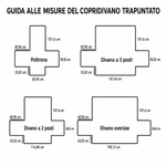 Copridivano trapuntato con cottage fiorito