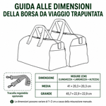 Dettaglio borsa da viaggio artigianale