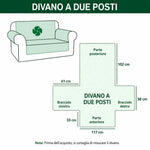 Copridivano trapuntato con motivo solare