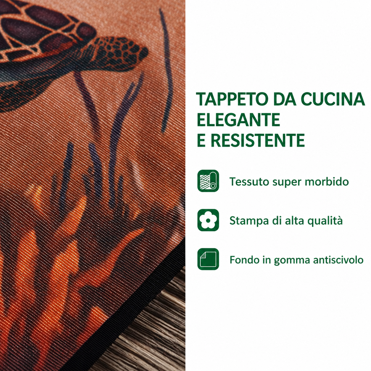 Tappeto da Cucina Cavalli in Corsa