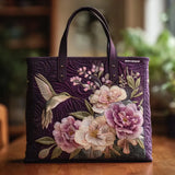 Borsa artigianale | Colibrì e orchidee