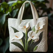 Handmade Bag | White Lilies