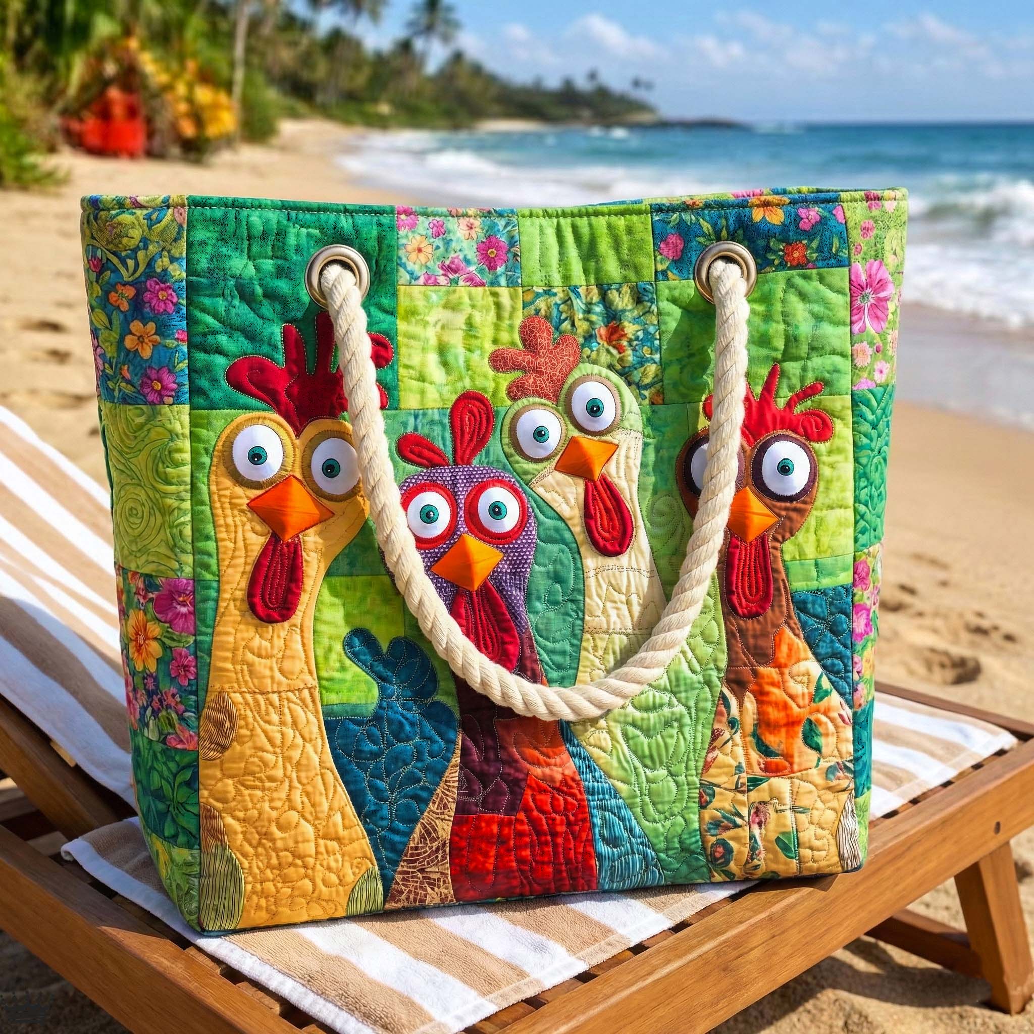 Borsa Mare Trapuntata Gallina Variopinta – Idea Regalo