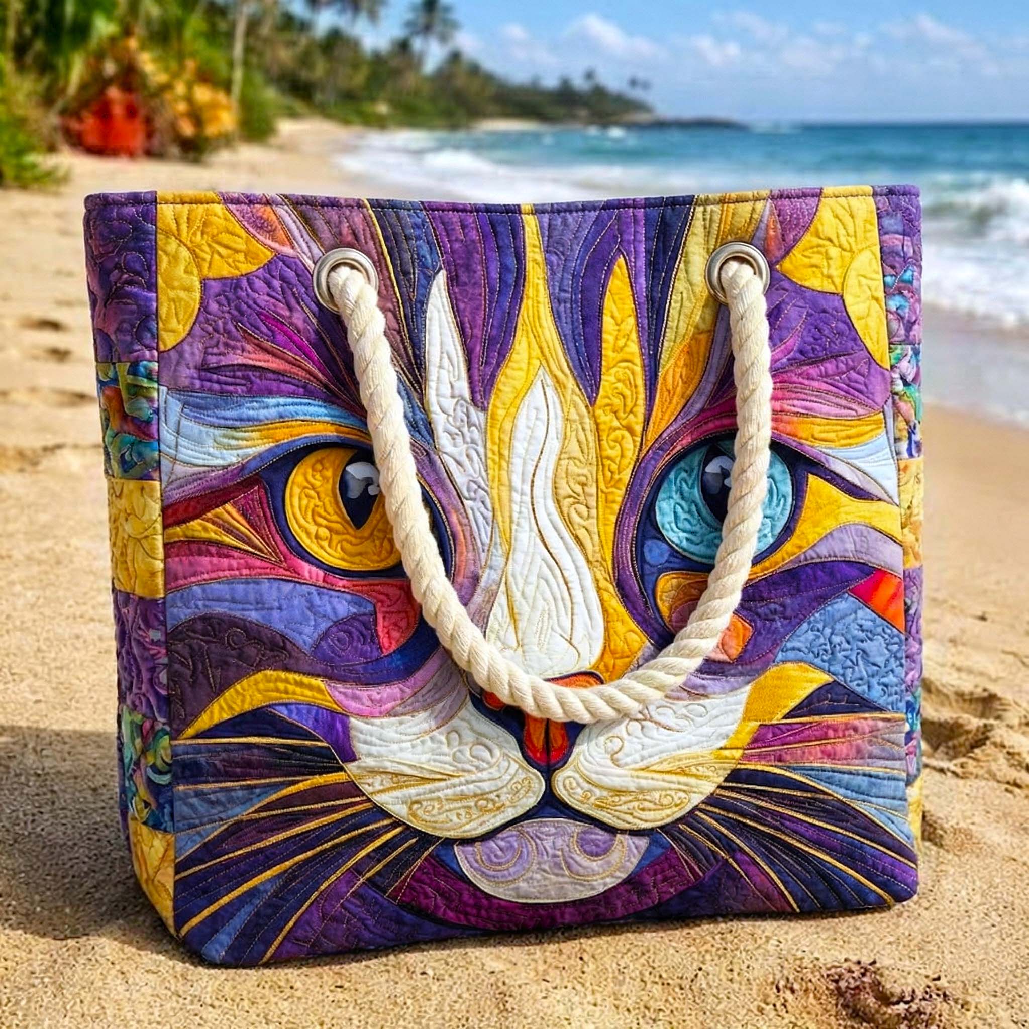 Borsa Mare e Piscina Trapuntata Gatto dallo Spirito Libero
