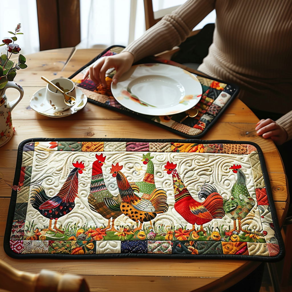 Tovaglietta Trapuntata con Pollo